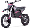 Black and pink dirt bike with 'STORM' branding on a white background