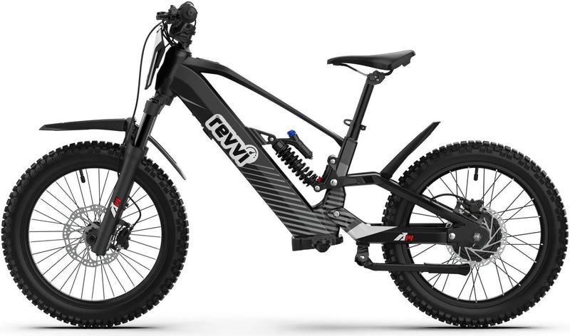 Kids 1000w 48v Electric Bike - Revvi 20" Plus - Black