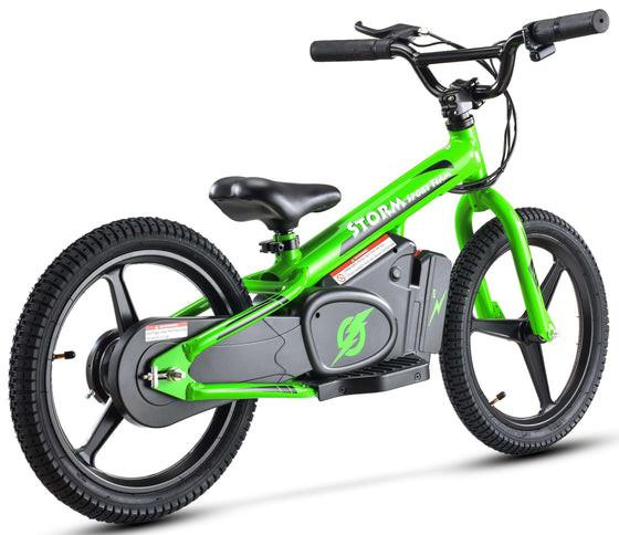 Bright Green Kids 16" Electric Balance Bike