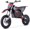 Black and red electric bike with 'STORM' branding on a white background