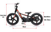 Kids 170w Electric Balance Bike - Revvi Sixteen - Blue