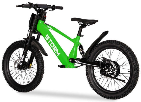 Kids 20" Electric Balance Bike - Green