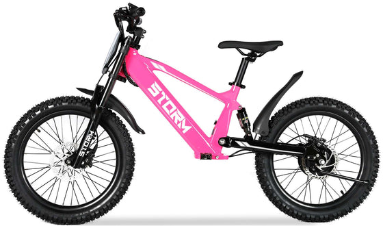 Kids 20" Electric Balance Bike - Pink