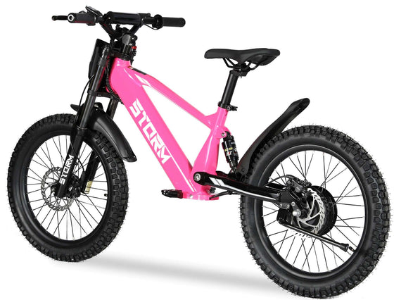 Kids 20" Electric Balance Bike - Pink