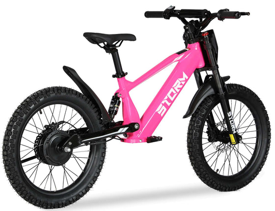 Kids 20" Electric Balance Bike - Pink