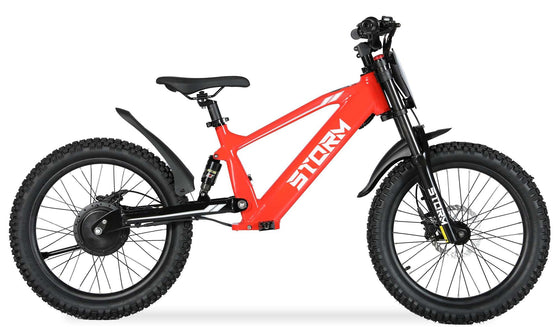 Kids 20" Electric Balance Bike - Red