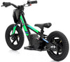Kids 100w Electric Balance Bike - Revvi Twelve - Green