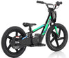 Kids 170w Electric Balance Bike - Revvi Sixteen - Green