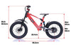 Kids 500w 36v Electric Balance Bike - Revvi 18" - Black