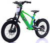 Kids 500w 36v Electric Balance Bike - Revvi 18" - Green