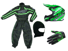  Wulfsport Clothing & Helmet Discount Bundle Deal  - Green