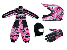  Wulfsport Clothing & Helmet Discount Bundle Deal - Pink Camo