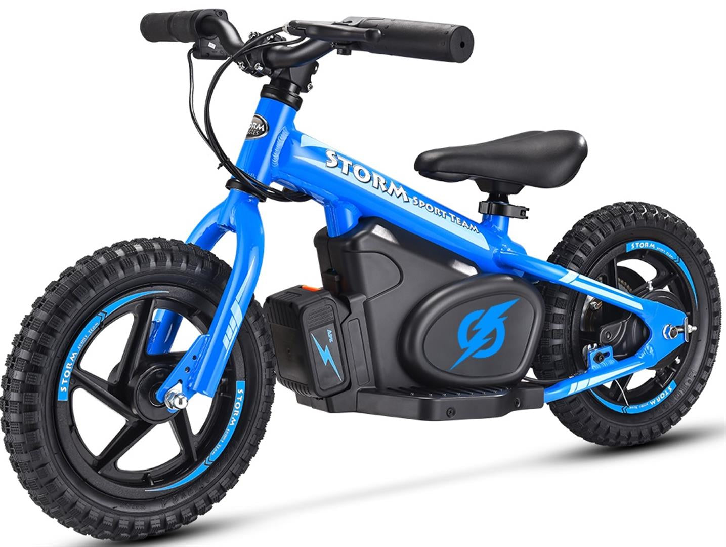 Kids 12 Electric Balance Bike Blue Storm Bikes kids-12-electric-balance-bike-blue-storm-bikes